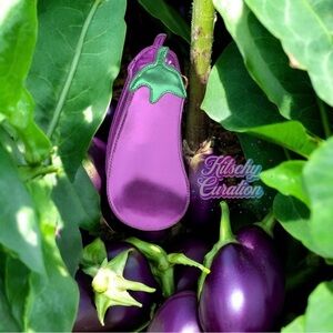 Eggplant Purse - Novelty Purse